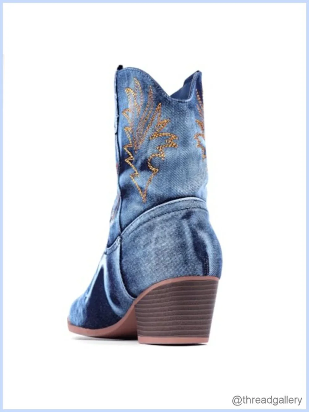 Cowgirl Boots for Country Concert Party Outdoor - Pointed Toe Ankle Bootie Low